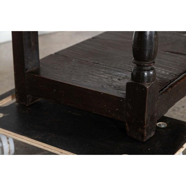 Large English Oak Potboard Dresser Base, 1780s For Sale - Image 12 of 16