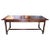 Italian 50's Inlaid Zinc Oak Table For Sale