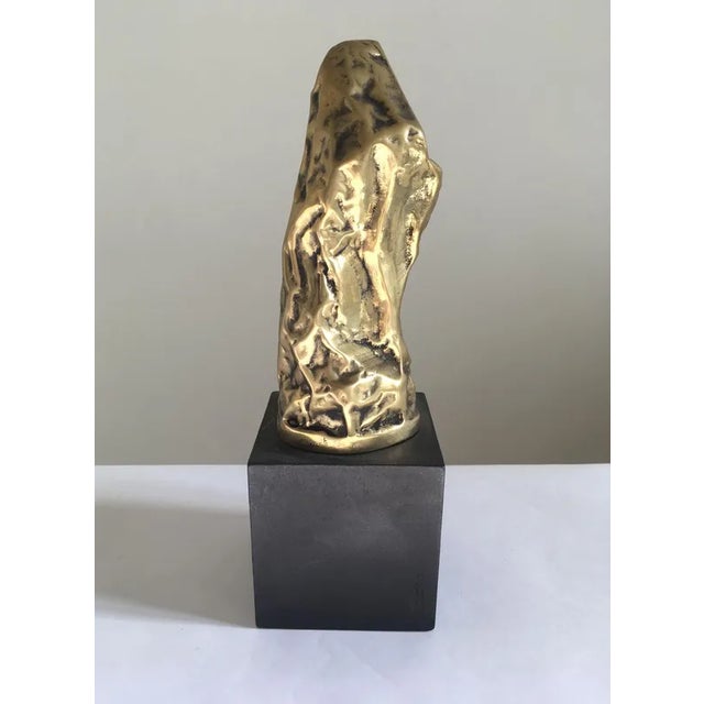Italian Bronze Abstract Sculpture by Cristina Roncati, 1980 For Sale - Image 4 of 13