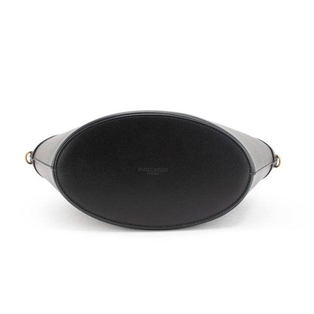 Early 21st Century Saint Laurent Mini Celia Black Calfskin Leather Tote Bag For Sale - Image 5 of 10