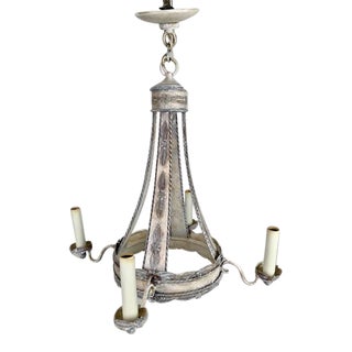 1990s Niemann Weeks 4 Arm Gustavian Style Chandeleir For Sale