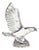 Late 20th Century Waterford Crystal Bald Eagle Figurine Sculpture, Ireland For Sale