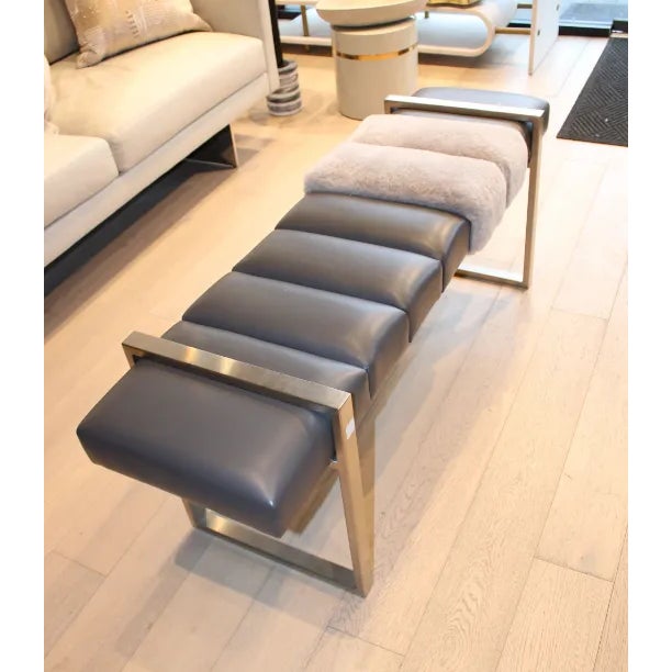Contemporary Contemporary Pesaro Bench For Sale - Image 3 of 11