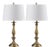 29 Inch H Candlestick Table Lamp in Gold - a Pair For Sale