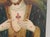 Paint Sacred Heart of Jesus, Oil on Tin Over Panel, 19th Century For Sale - Image 7 of 12