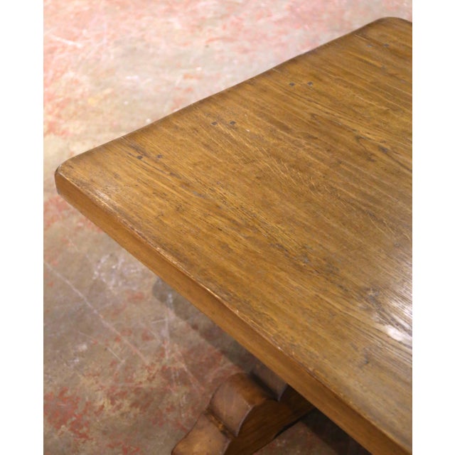 Early 20th Century French Oak Monastery Refectory Dining Table For Sale - Image 9 of 9