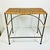 1970s Vintage Boho Chic Coastal Arts & Crafts Wicker and Steel Side Table. For Sale - Image 13 of 15