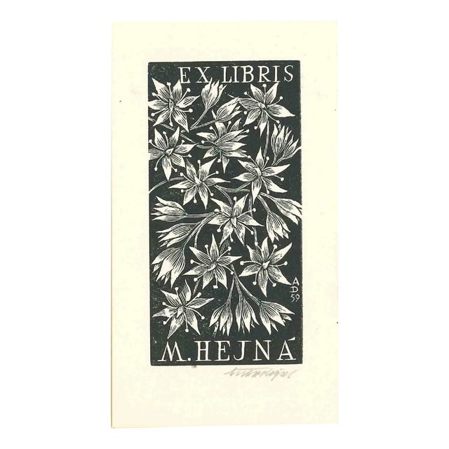 Flocks, Original Woodcut, Mid-20th-Century For Sale