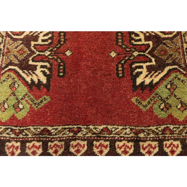Vintage Turkish Yastik Rug, 1'8 X 3'2 For Sale - Image 4 of 7
