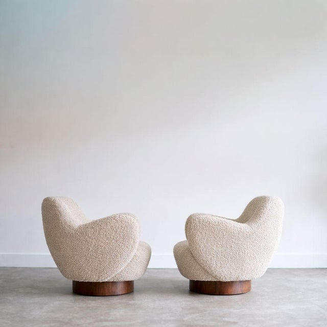 Mid-Century Modern Kagan-Dreyfuss Swivel Chairs, Model 100a, by Vladimir Kagan For Sale - Image 3 of 7