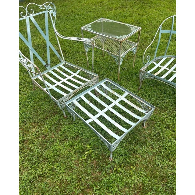 1960s 6- Piece Vintage Woodard 8 Piece Lounge Set For Sale In Washington DC - Image 6 of 7