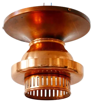 Mid-Century Danish Copper Ceiling Lamp