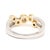 Stones: diamond round brilliant cut .25 btw brown color/ SI2-I1clarity single cut .9 mm .10 ctw HI color/ SI1-2 clarity...