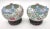 Chinese Thousand Flowers Porcelain Figural Vases - a Pair For Sale - Image 4 of 9