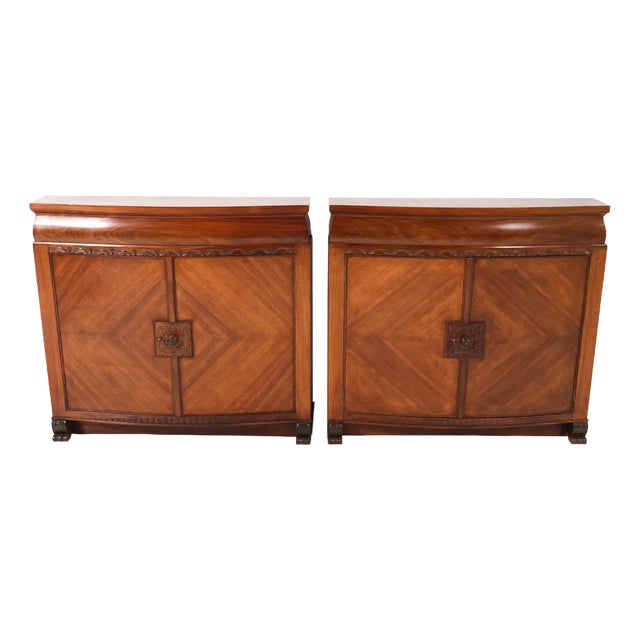 Art Deco Cabinets by Napoleon Le Grand for T Modelhuis N. Legrand, 1920s, Set of 2 For Sale