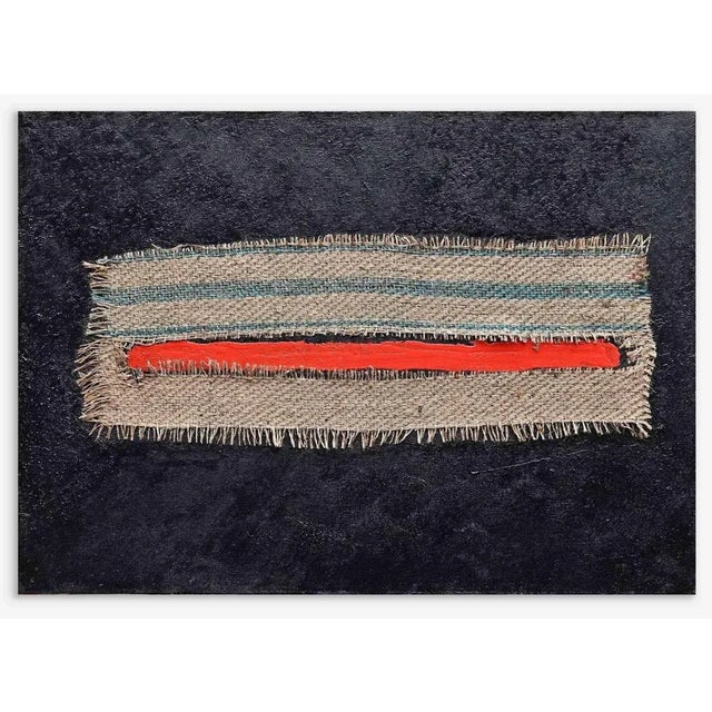 Giorgio Lo Fermo, Homage to Burri, Original Oil on Canvas, 2022 For Sale - Image 4 of 4