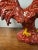 Red Large Porcelain Rooster Figurine Red Paisley Bandana Farmhouse Country Decor For Sale - Image 8 of 14