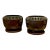Antique Japanese Art Deco Taisho Bronze Cachepot Planters or Orchid Pots, Circa 1920 - A Pair For Sale
