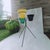 Black Vintage Tripod Plant Stand in Lacquered Metal, 1950s For Sale - Image 8 of 18
