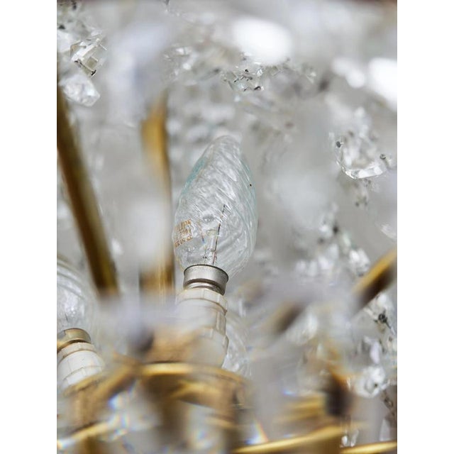 Classic Crystal Chandelier with Thirteen Bulbs For Sale - Image 9 of 10