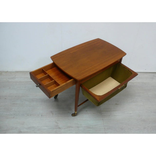 Mid-Century Modern Mid-Century Modern Sewing Table from Ilse Möbel, Germany, 1950s For Sale - Image 3 of 10