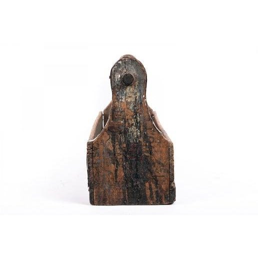 Rustic Vintage Wood Toolbox For Sale - Image 3 of 10
