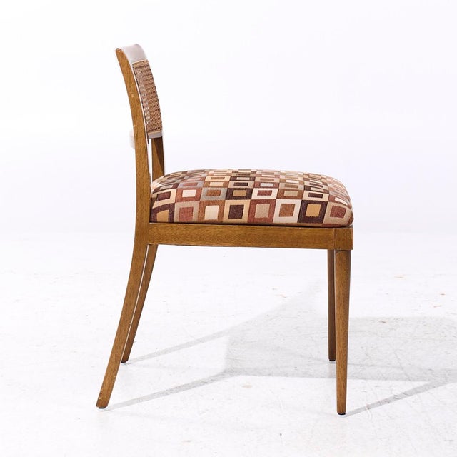 Harvey Probber Harvey Probber Mid Century Bleached Mahogany and Cane Dining Chairs - Set of 6 For Sale - Image 4 of 11