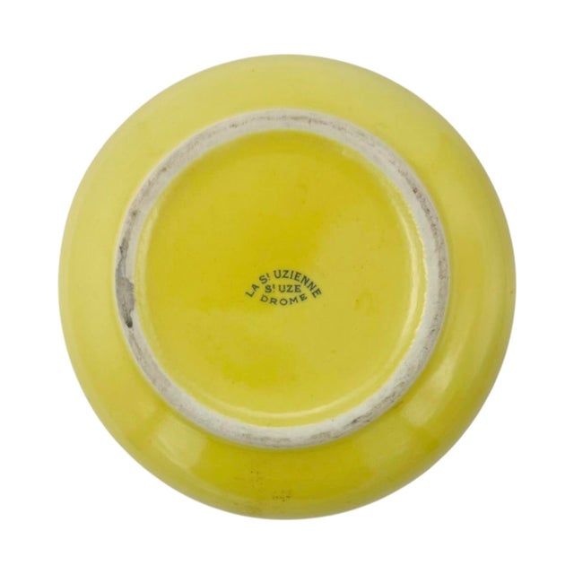 Vintage Hotel Hermitage Monte Carlo Yellow Ceramic Ashtray Monaco For Sale - Image 9 of 10