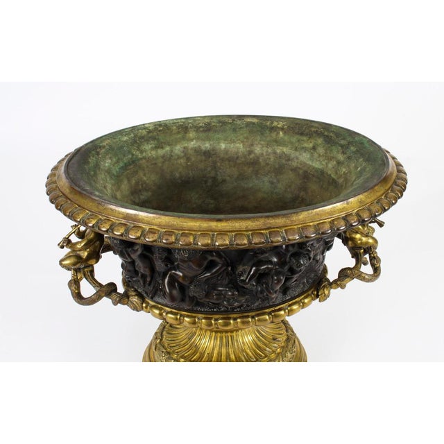 French Grand Tour Bronze & Ormolu Jardiniere, 19th Century For Sale - Image 4 of 18