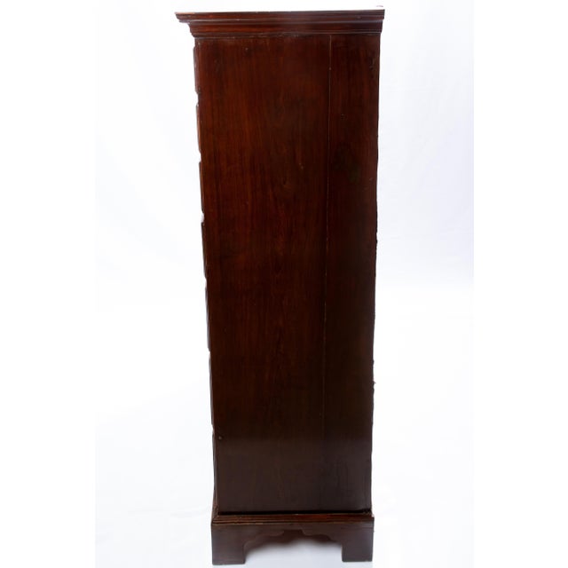 Wood 19th Century Vintage Mahogany Tall Chest For Sale - Image 7 of 13