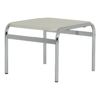 1 of 3 Mid-Century Girsberger Eurochair White Coffee Table, Swiss 1980s For Sale
