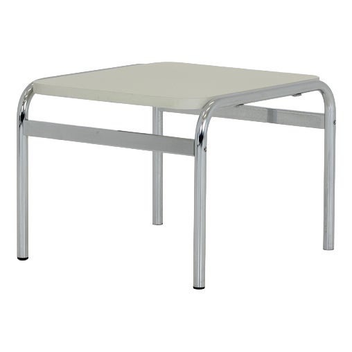 1 of 3 Mid-Century Girsberger Eurochair White Coffee Table, Swiss 1980s For Sale
