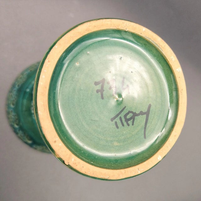 Ceramic Vase in Green by Aldo Londi for Bitossi, 1960s For Sale - Image 3 of 8