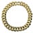 Gold Tone Oversized Cuban Link Collar Necklace C. 1980s For Sale