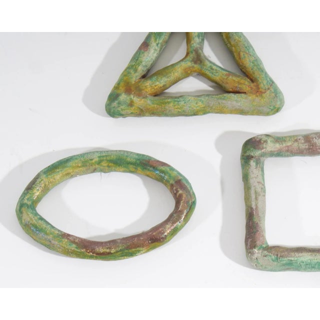 1991 “Essential Equation” Abstract Ceramic Wall Sculptures by Ana England For Sale - Image 4 of 10