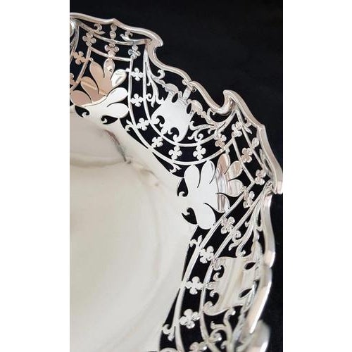 Metal Vintage Sterling Silver Tazza Fruit Bowl from Harrison Brothers & Howson, 1926 For Sale - Image 7 of 18