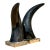 Vintage Natural Horns on Chrome Plinths - Set of 2 For Sale