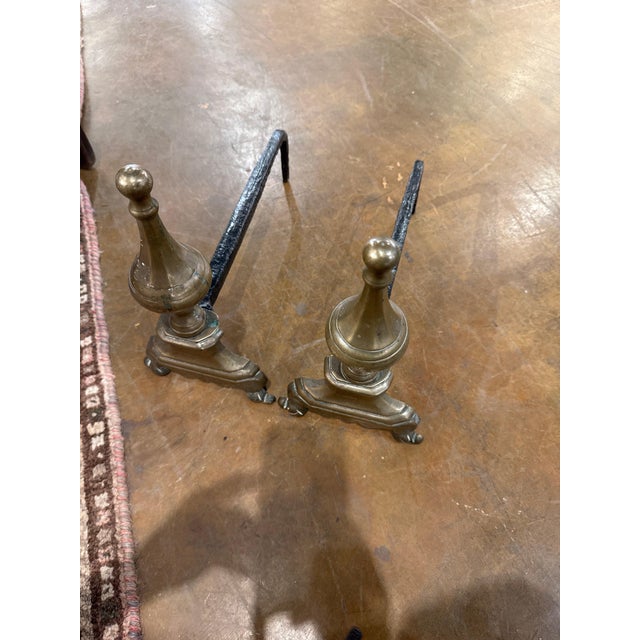 French French 18th c Andirons For Sale - Image 3 of 3