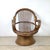Wood Vintage Sculptural Rattan & Bentwood Swivel Lounge Chair For Sale - Image 7 of 18