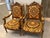Louis XVI Style Vintage Gold Hand Carved Chairs With Atelier Versace Style Fabric For Sale - Image 13 of 13