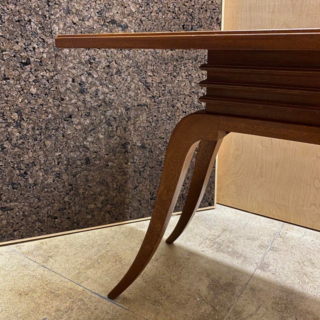 Brown Mid 20th Century Attributed to Paul Frankl Console Table For Sale - Image 8 of 16