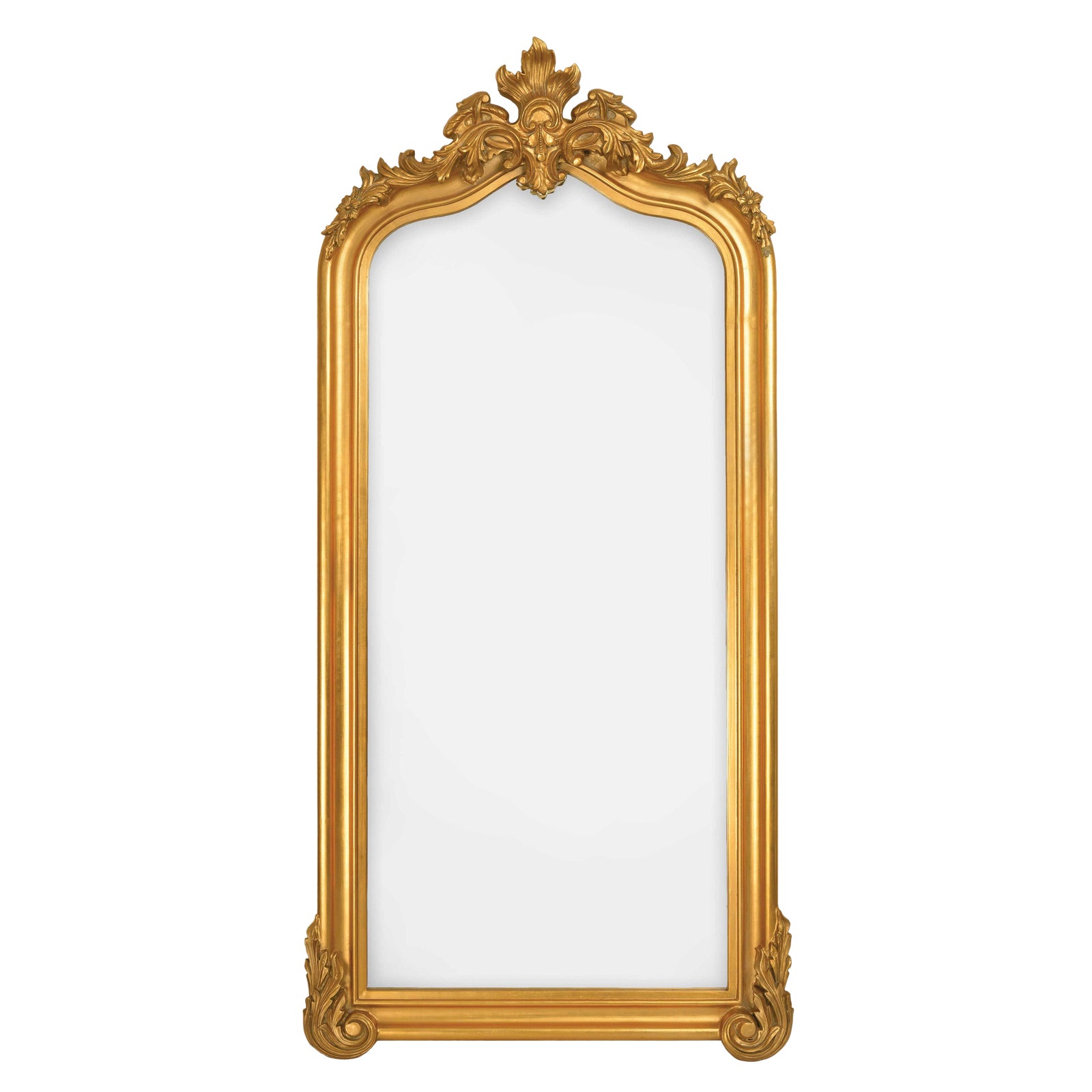 Blenheim Gold Crown Arched Full Length Floor Mirror Chairish