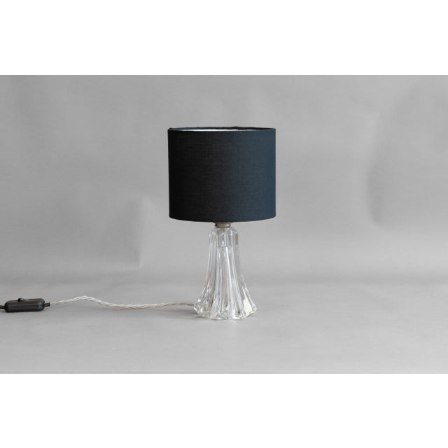 Glass Small Crystal Glass Lamp, 1960s For Sale - Image 7 of 7