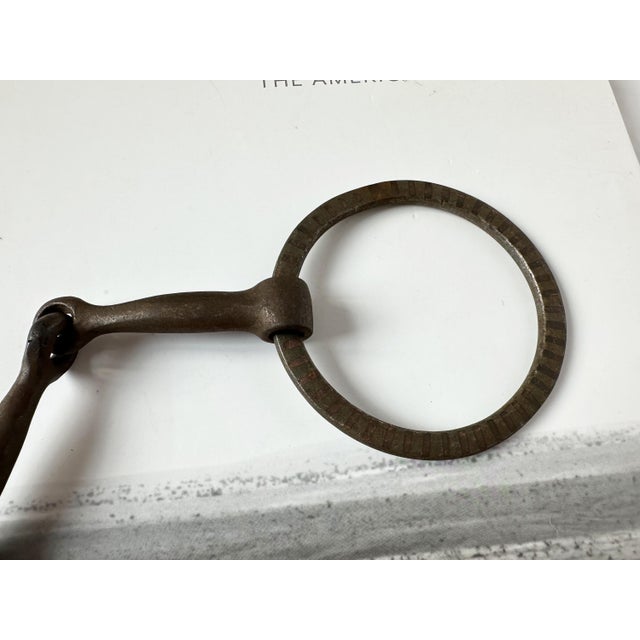 1900s Antique Horse Snaffle Bit For Sale - Image 4 of 7