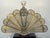 Antique Brass Fireplace Fan Screen – Folding Peacock Style With Patina For Sale - Image 11 of 18