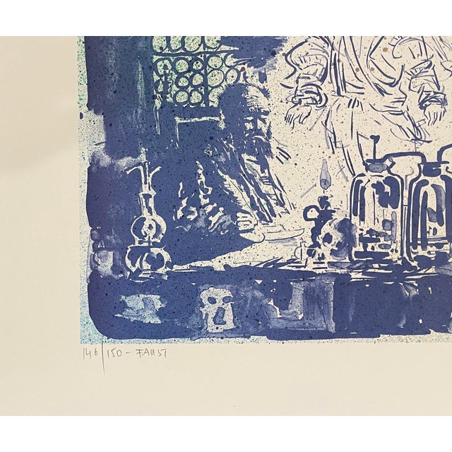 Joseph A. Pecsenke (1942 – 1989) "Faust" lithograph on paper, pencil signed and numbered 146 of 150. Charles Gounod...