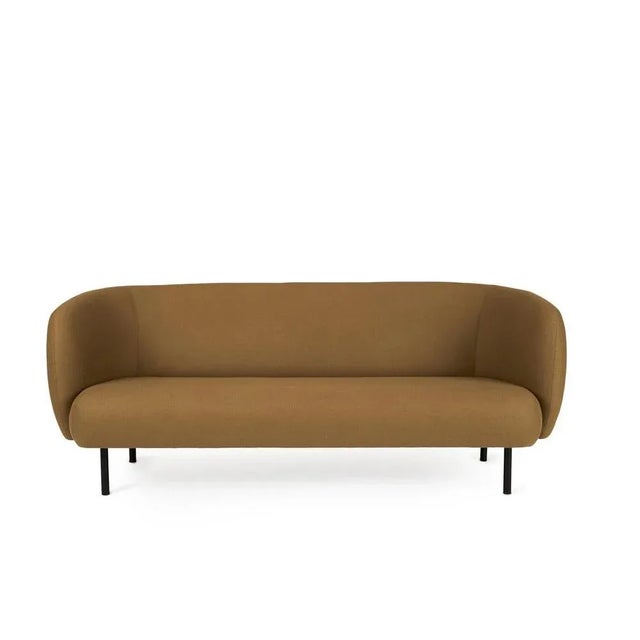 Caper 3 seater olive by Warm Nordic Dimensions: D206 x W84 x H 63 cm Material: textile upholstery, wooden frame, powder...