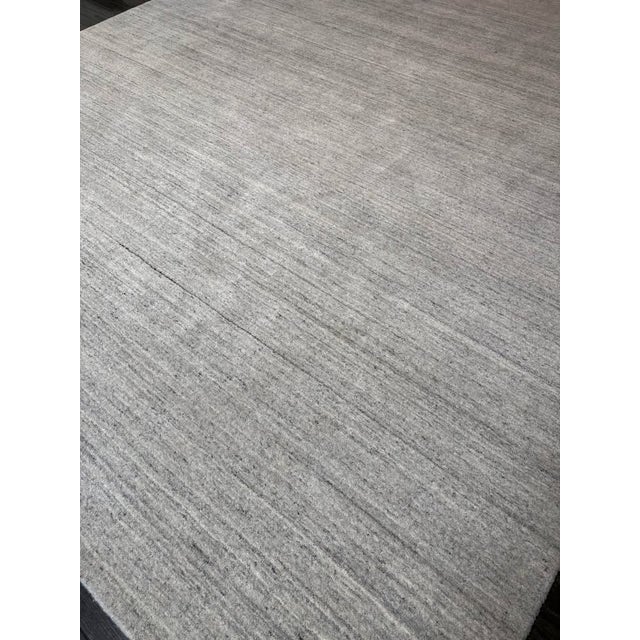Contemporary Rh Amara Wool Rug – Marled Light Grey (8x10) For Sale - Image 3 of 8