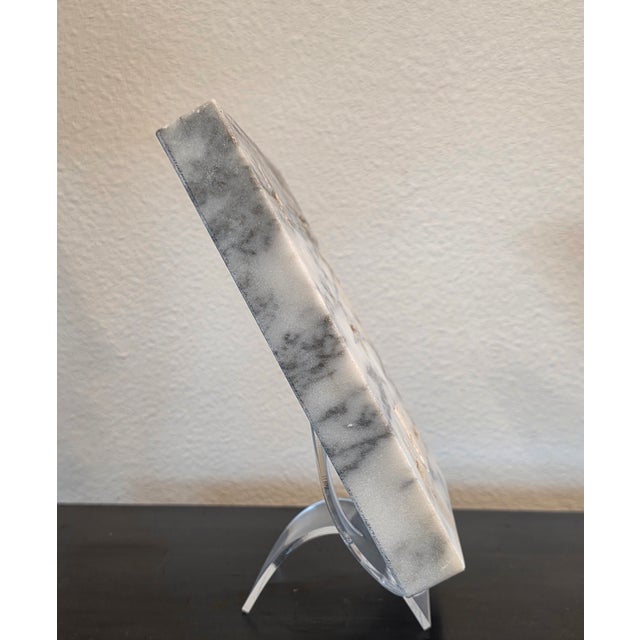 Antique Carved Marble Roman Catholic Church Reliquary Altar Stone Plaque For Sale - Image 10 of 18