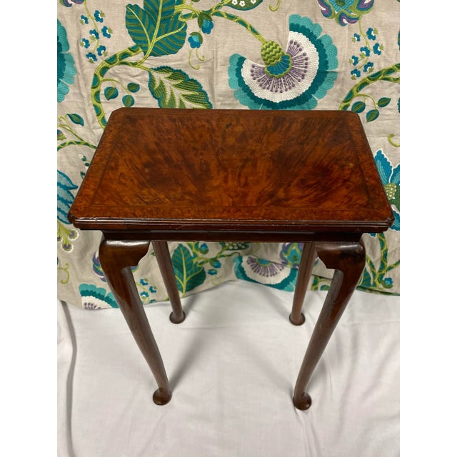 Queen Anne Vintage Queen Anne Style Table / Nightstand For Sale - Image 3 of 13
